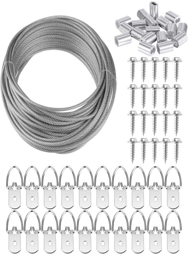 TooTaci Picture Hanger Hooks with Screws for Office Family Photo Picture Painting Hanging Assorted Types and Stainless Steel Picture Hanging Wire Picture Cord - Image 1